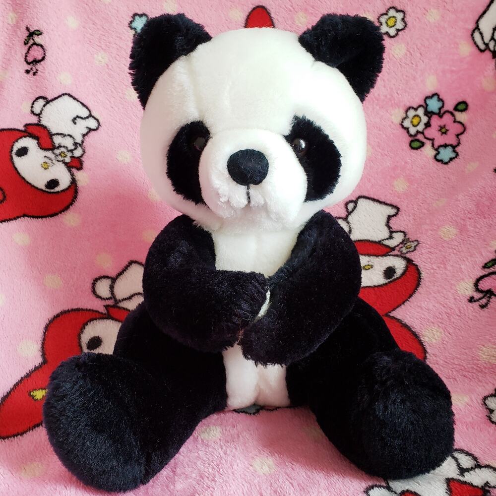 Vintage 1978 R. Dakin & Co Plush Mama Panda Bear Hug Toy